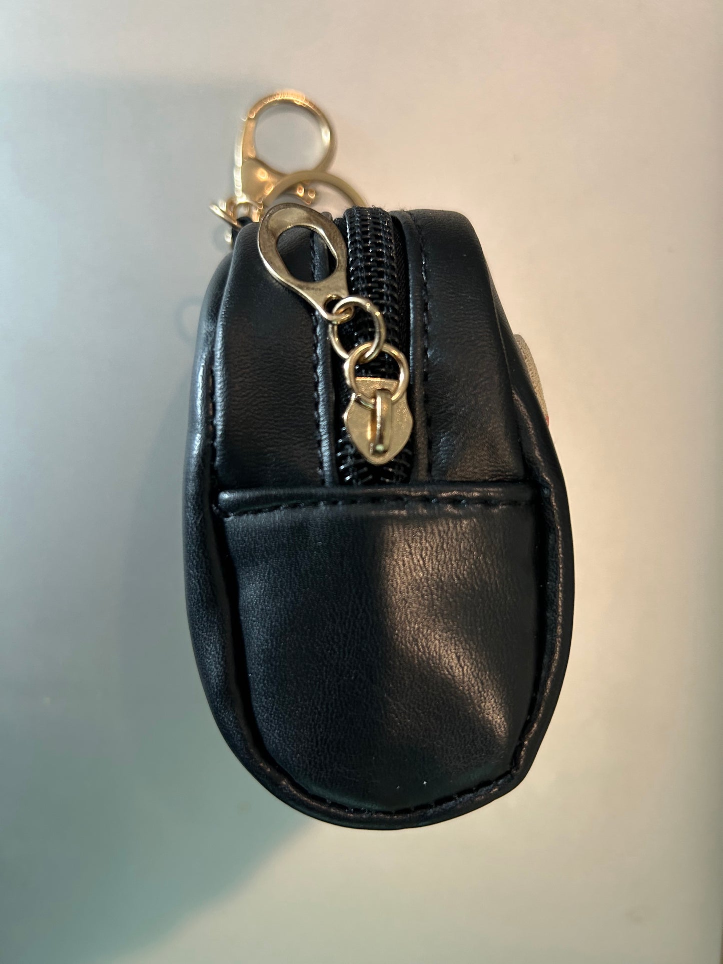 Leather Swan Mini Coin Keychain Swan Luxury Goods